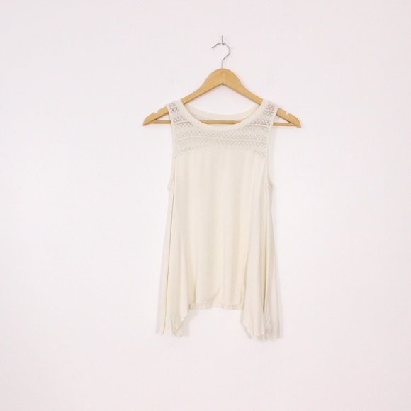 *American Eagle Outfitters White Tank Top - Picture 3 of 7